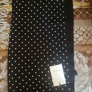 Gucci black Scarf with silver stones